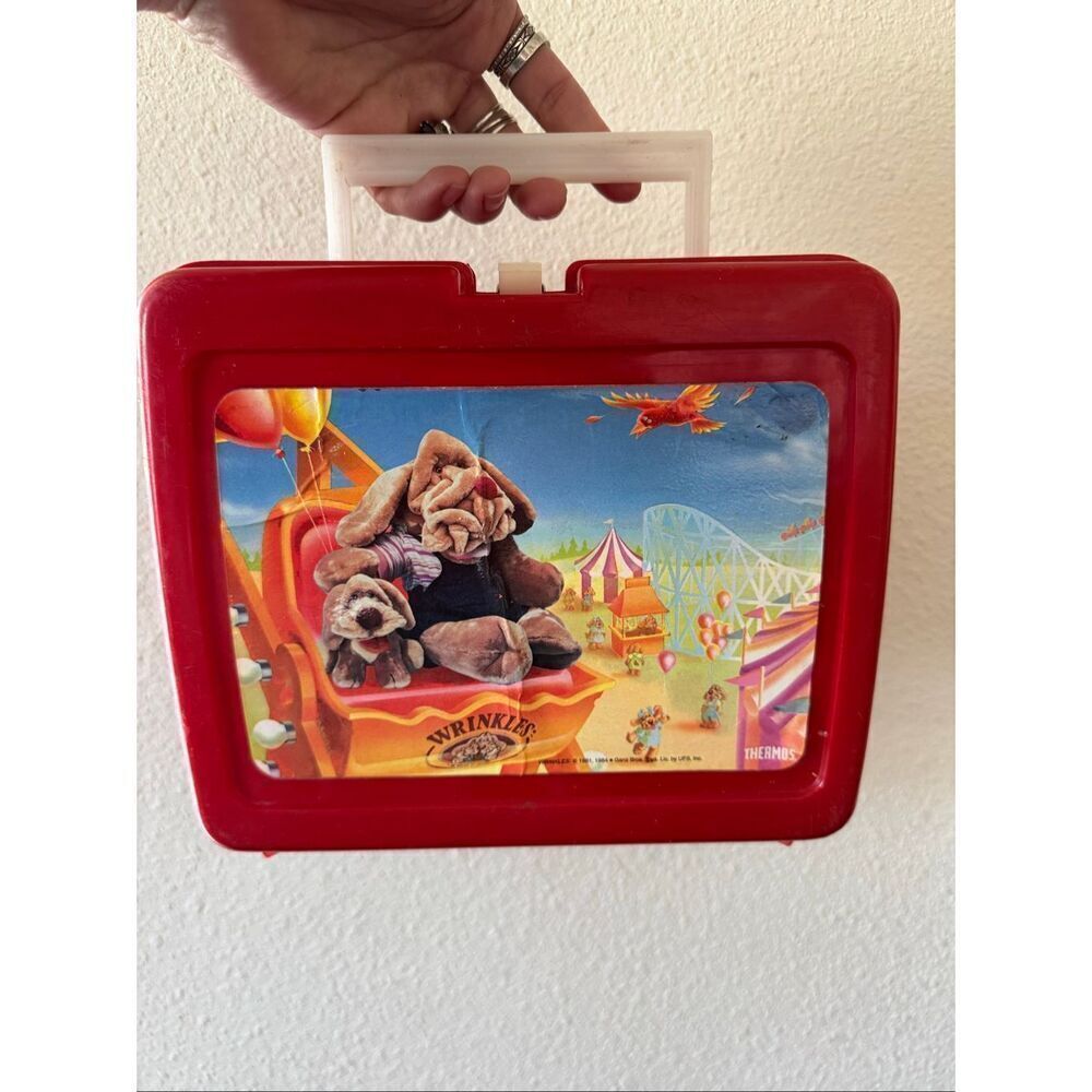 Wrinkles 80s Thermos vintage 1984 West plastic lunchbox collectible nostalgic r